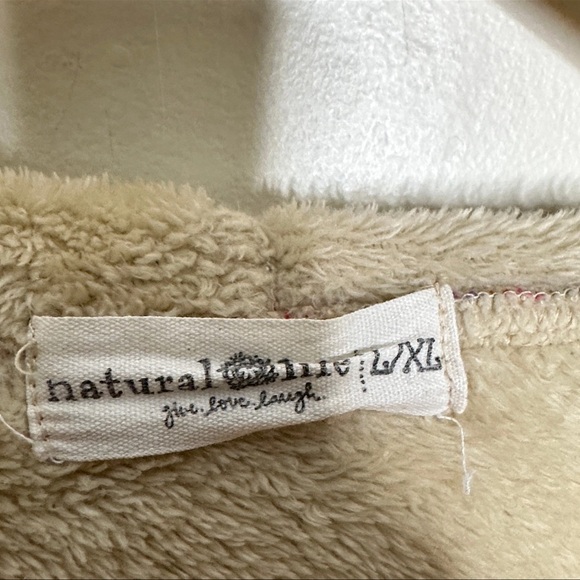 Natural Life COZY BLANKET KIMONO CARDIGAN in Taupe Ditzy print - Picture 5 of 8